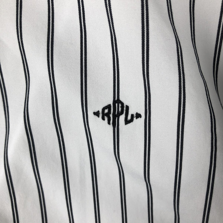 Ralph Lauren POLO by Ralph Lauren Long Sleeve Cotton Striped Shirt Men's XL cotton white type Vintage Second Hand