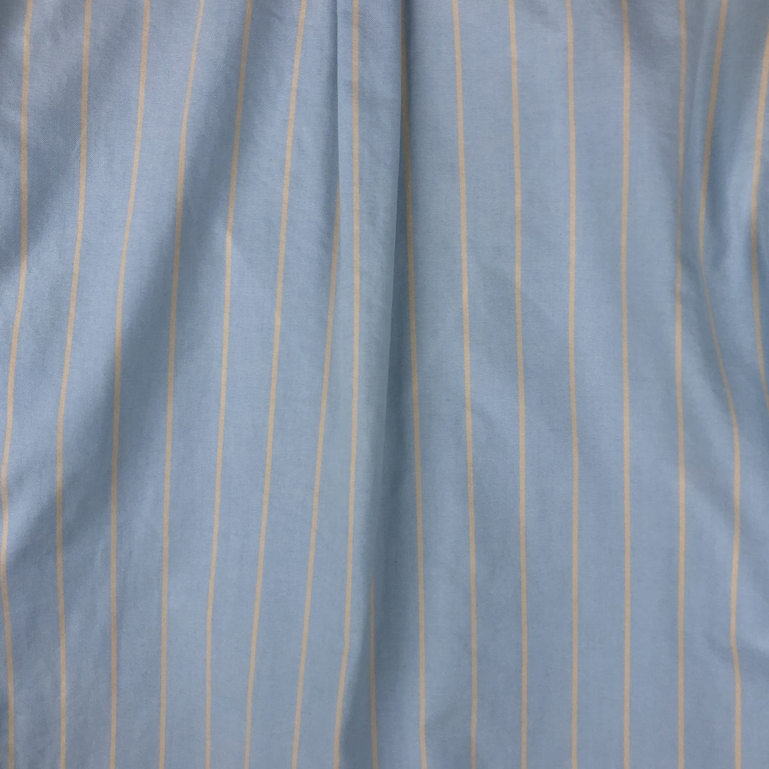 Ralph Lauren YARMOUTH Long Sleeve Button-Down Striped Shirt, Men's Size L cotton Blue type light blue Vintage Second Hand