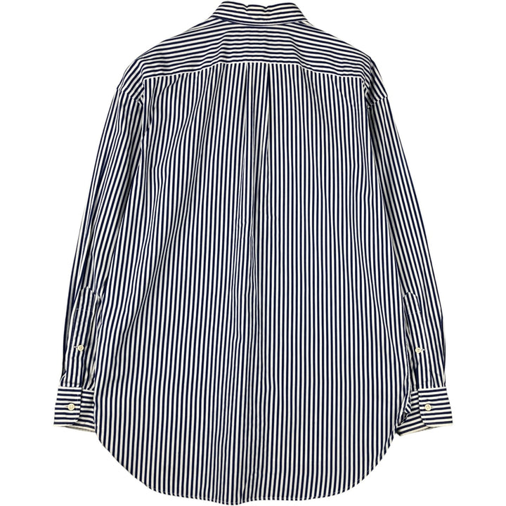 Ralph Lauren long-sleeved cotton striped shirt, men's size M, lightweight unclear white type Vintage Second Hand