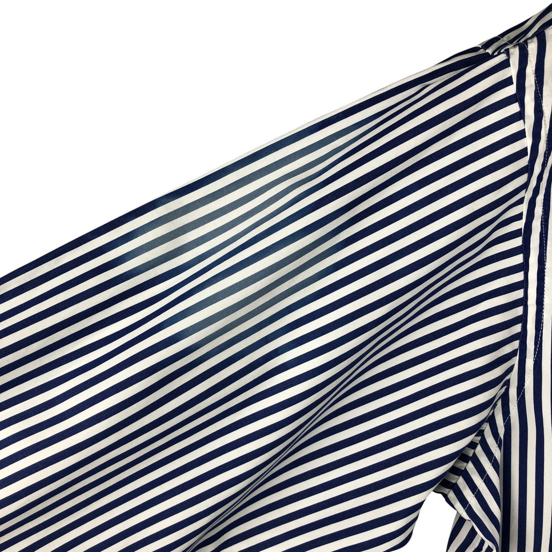 Ralph Lauren long-sleeved cotton striped shirt, men's size M, lightweight unclear white type Vintage Second Hand