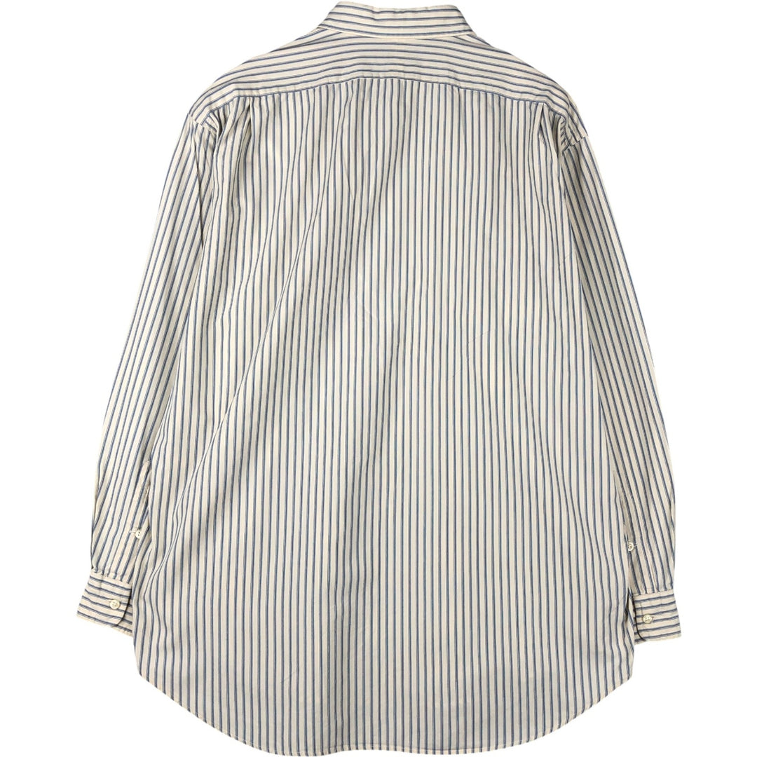 Ralph Lauren POLO by Ralph Lauren LOWELL SPORT long-sleeved cotton striped shirt, men's size L cotton Beige type Vintage Second Hand