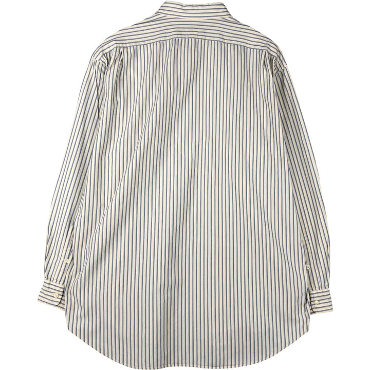 Ralph Lauren POLO by Ralph Lauren LOWELL SPORT long-sleeved cotton striped shirt, men's size L cotton Beige type Vintage Second Hand
