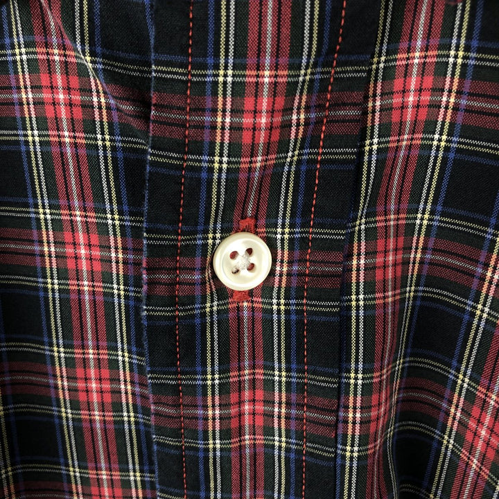 Ralph Lauren BLAKE Tartan Check Long Sleeve Button-Down Check Shirt Men's XL cotton red type Vintage Second Hand