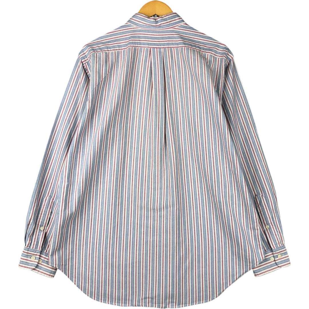 Ralph Lauren Classic Fit Long Sleeve Button Down Striped Shirt Men's Size L cotton white type Vintage Second Hand