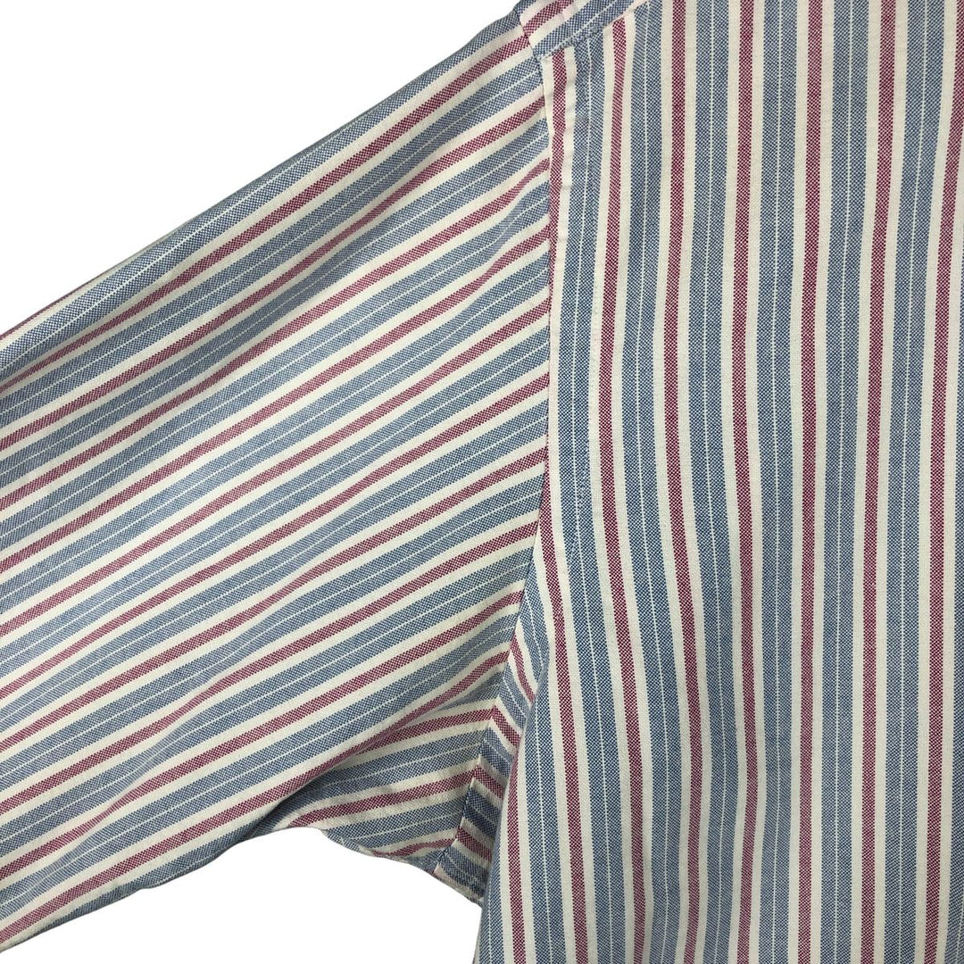 Ralph Lauren Classic Fit Long Sleeve Button Down Striped Shirt Men's Size L cotton white type Vintage Second Hand