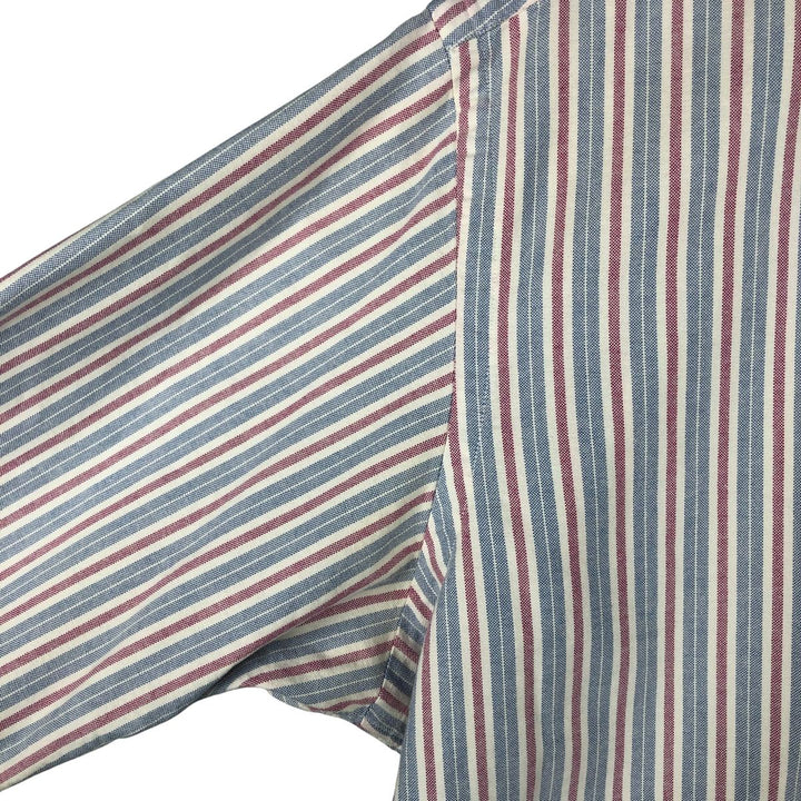 Ralph Lauren Classic Fit Long Sleeve Button Down Striped Shirt Men's Size L cotton white type Vintage Second Hand