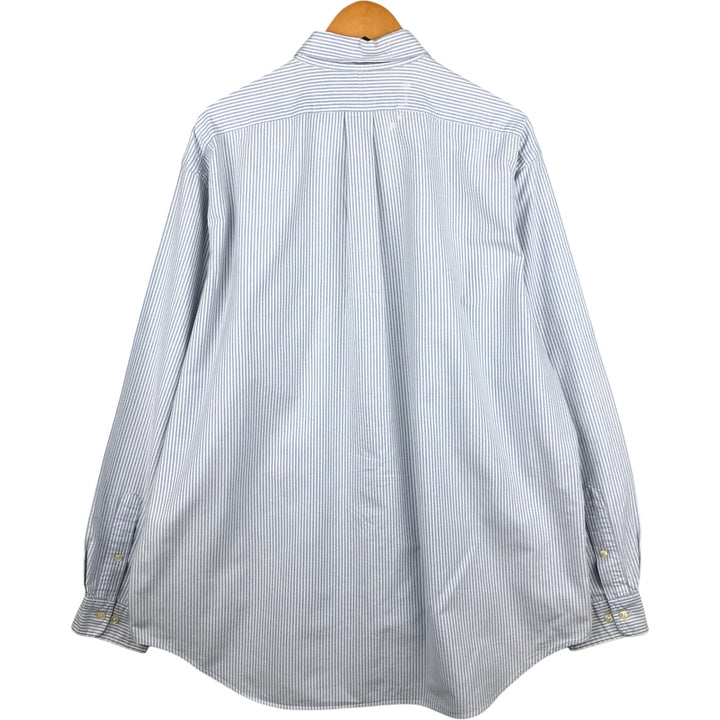 Ralph Lauren YARMOUTH Long Sleeve Button-Down Striped Shirt, Men's XL cotton white type Vintage Second Hand