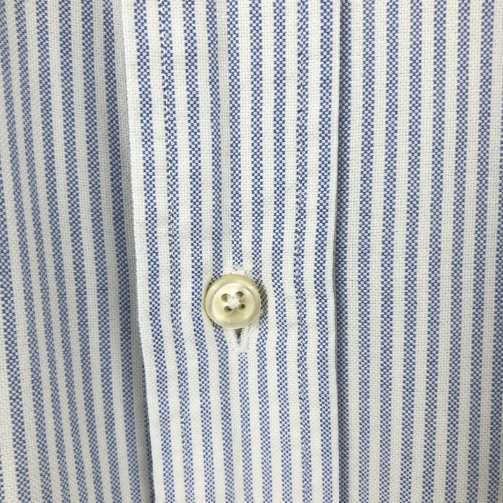 Ralph Lauren YARMOUTH Long Sleeve Button-Down Striped Shirt, Men's XL cotton white type Vintage Second Hand