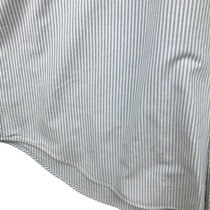Ralph Lauren YARMOUTH Long Sleeve Button-Down Striped Shirt, Men's XL cotton white type Vintage Second Hand