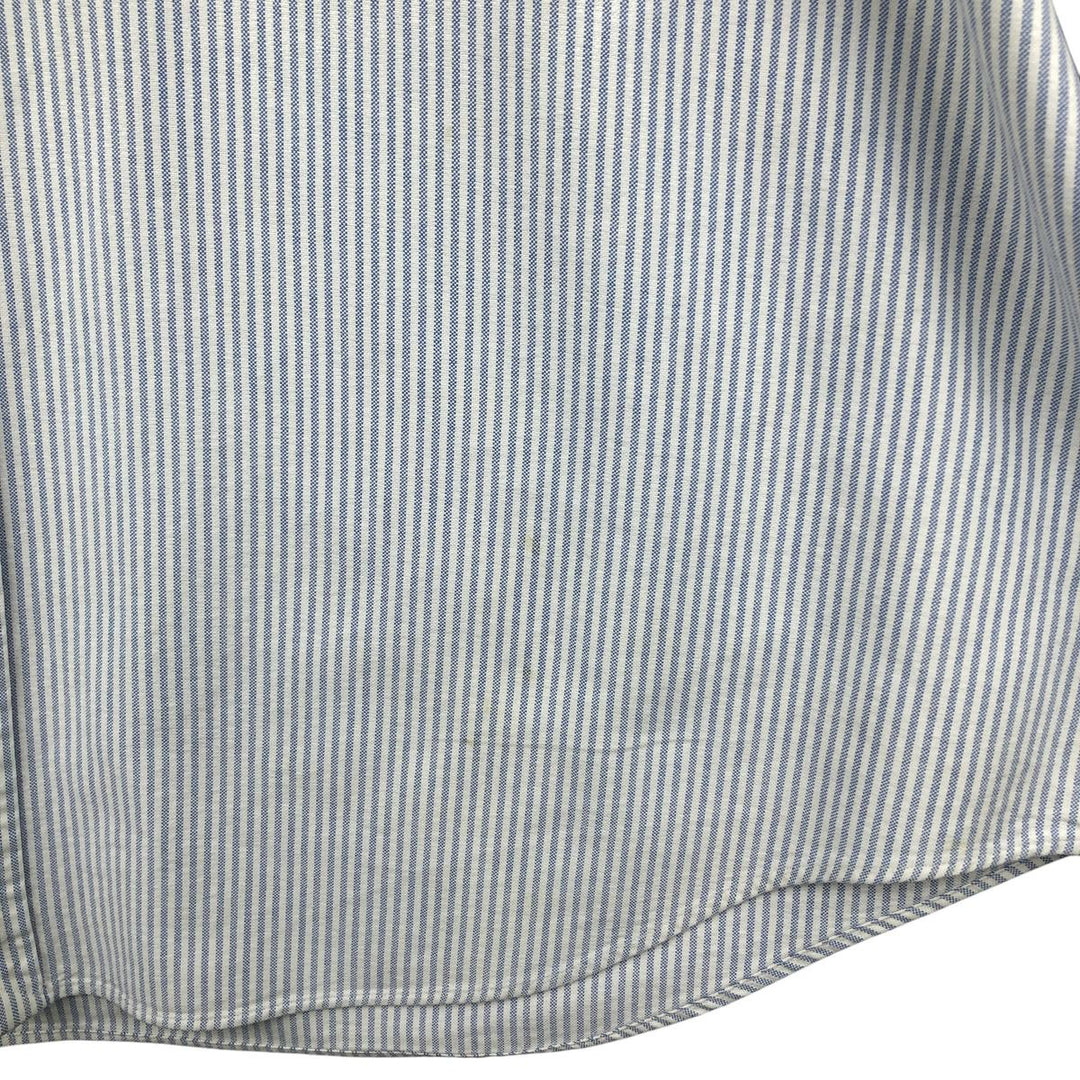 Ralph Lauren YARMOUTH Long Sleeve Button-Down Striped Shirt, Men's XL cotton white type Vintage Second Hand