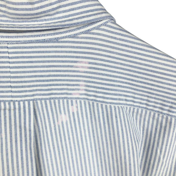 Ralph Lauren YARMOUTH Long Sleeve Button-Down Striped Shirt, Men's XL cotton white type Vintage Second Hand