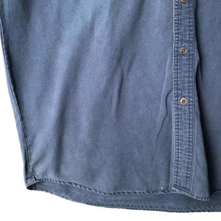 Dickies long-sleeved work shirt, men's size M cotton navy blue type Vintage Second Hand