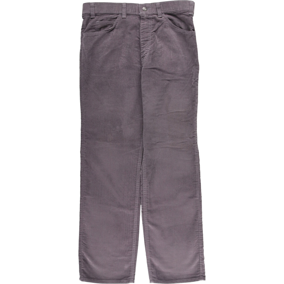 Vintage 1980'S Levi's Levi's for Men Flare Cut Corduroy Pants, Size W33 unclear Charcoal Vintage Second Hand