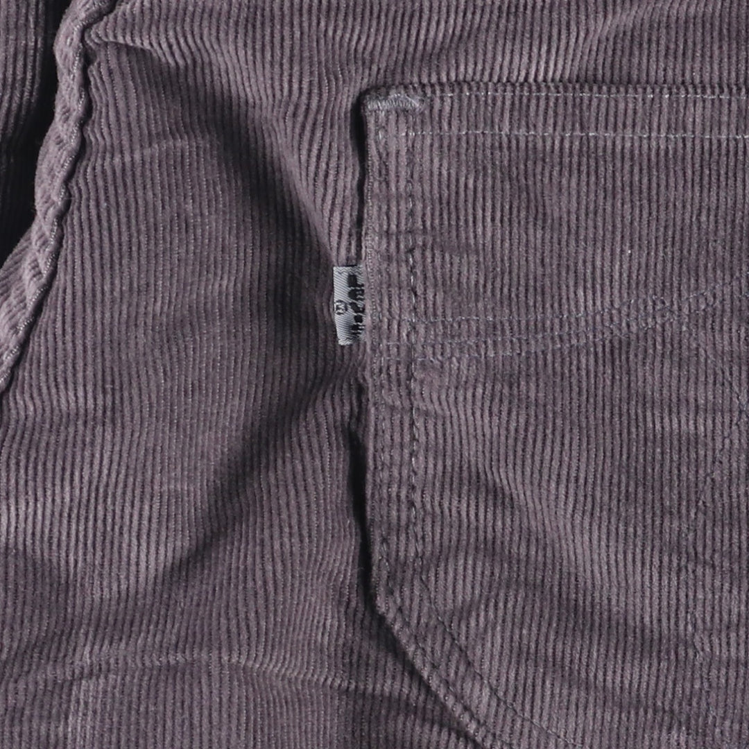 Vintage 1980'S Levi's Levi's for Men Flare Cut Corduroy Pants, Size W33 unclear Charcoal Vintage Second Hand