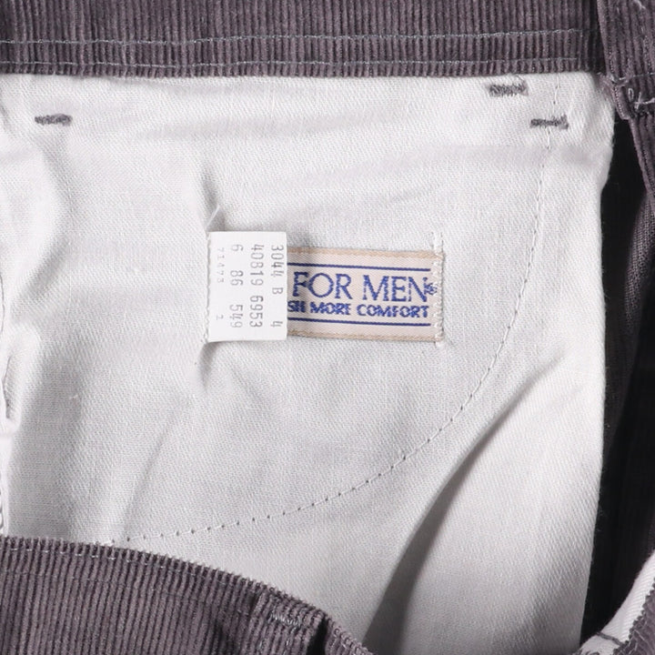 Vintage 1980'S Levi's Levi's for Men Flare Cut Corduroy Pants, Size W33 unclear Charcoal Vintage Second Hand