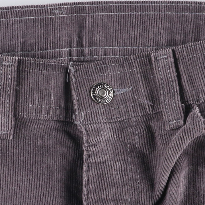 Vintage 1980'S Levi's Levi's for Men Flare Cut Corduroy Pants, Size W33 unclear Charcoal Vintage Second Hand