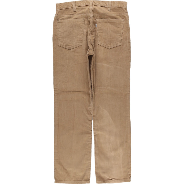 Vintage 1980'S Levi's 519-1523 corduroy pants, men's size W32 unclear brown type Vintage Second Hand