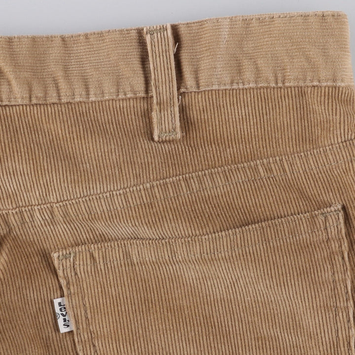 Vintage 1980'S Levi's 519-1523 corduroy pants, men's size W32 unclear brown type Vintage Second Hand