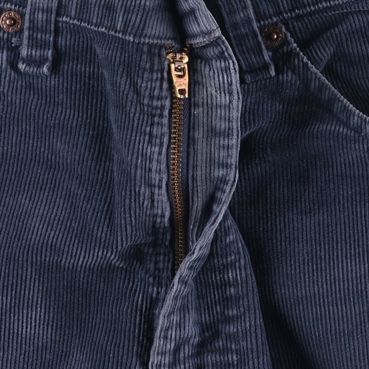 90'S Levi's 517-1517 Bootcut Corduroy Pants, Made in USA, Men's, Size W32, Vintage cotton navy blue type Vintage Second Hand