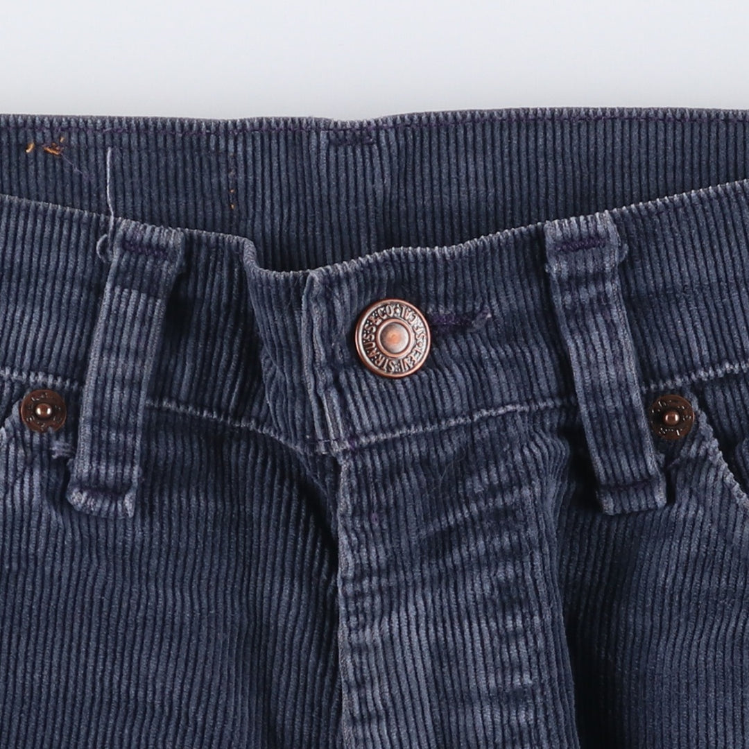 90'S Levi's 517-1517 Bootcut Corduroy Pants, Made in USA, Men's, Size W32, Vintage cotton navy blue type Vintage Second Hand