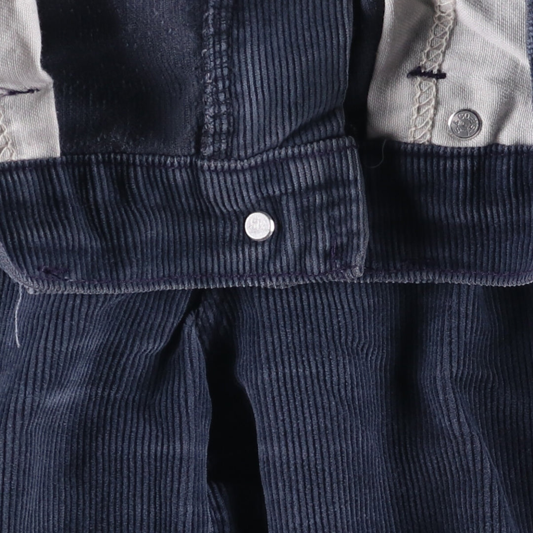 90'S Levi's 517-1517 Bootcut Corduroy Pants, Made in USA, Men's, Size W32, Vintage cotton navy blue type Vintage Second Hand