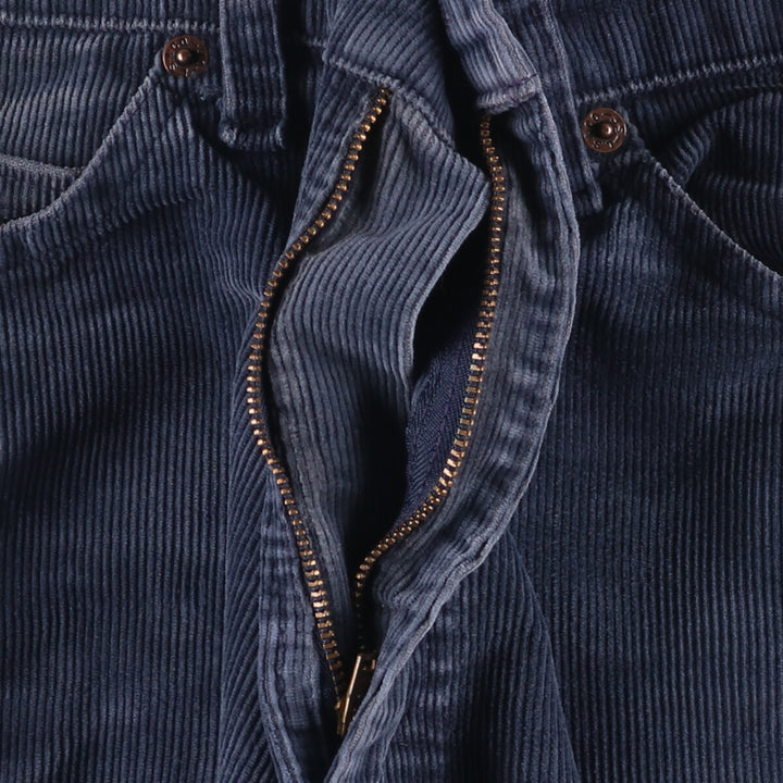 90'S Levi's 517-1517 Bootcut Corduroy Pants, Made in USA, Men's, Size W32, Vintage cotton navy blue type Vintage Second Hand