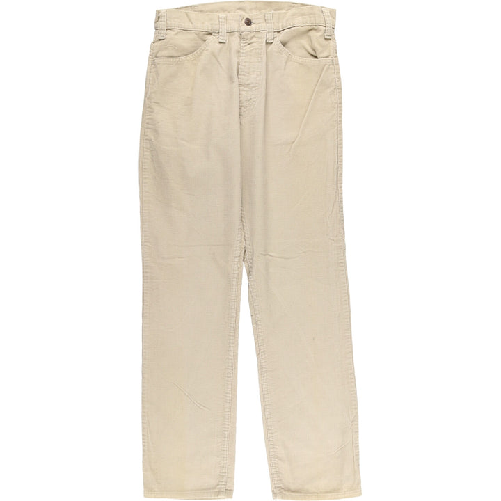 Vintage 1980'S Levi's 519-1522 White Tab Corduroy Pants, Made in USA, Men's Size W31 unclear Beige type Vintage Second Hand
