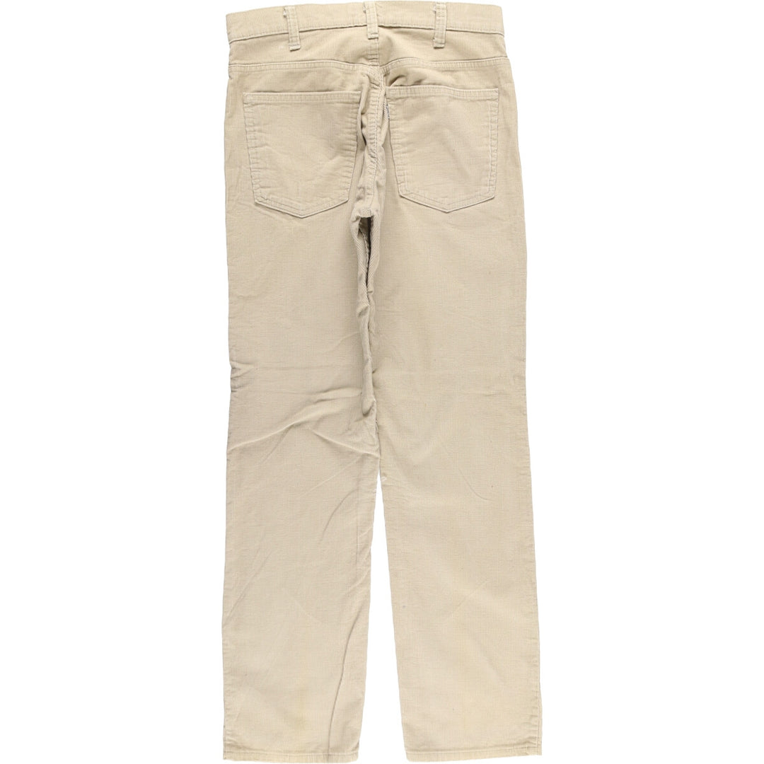 Vintage 1980'S Levi's 519-1522 White Tab Corduroy Pants, Made in USA, Men's Size W31 unclear Beige type Vintage Second Hand