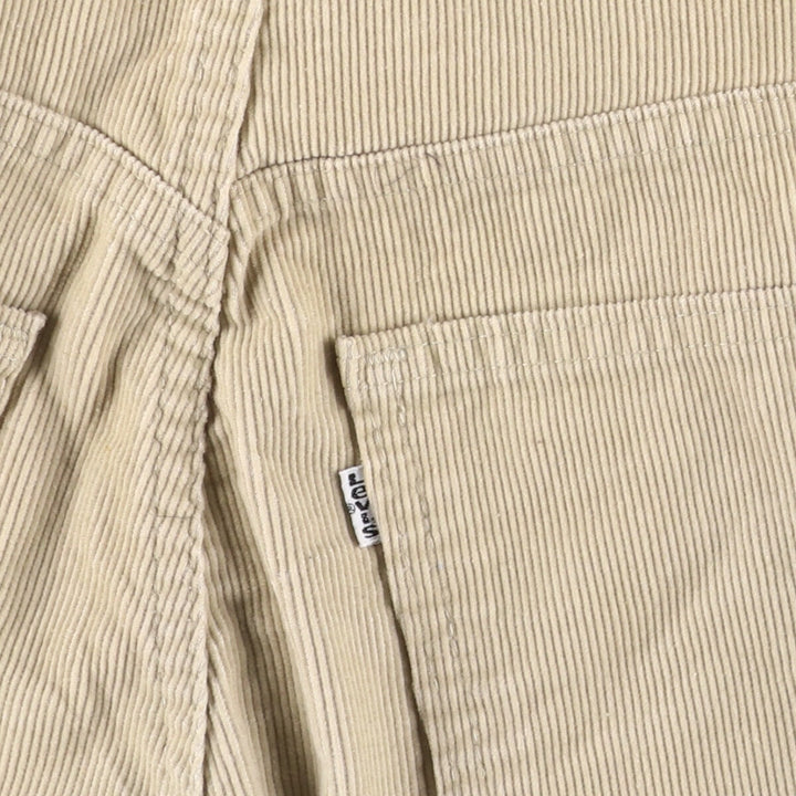 Vintage 1980'S Levi's 519-1522 White Tab Corduroy Pants, Made in USA, Men's Size W31 unclear Beige type Vintage Second Hand