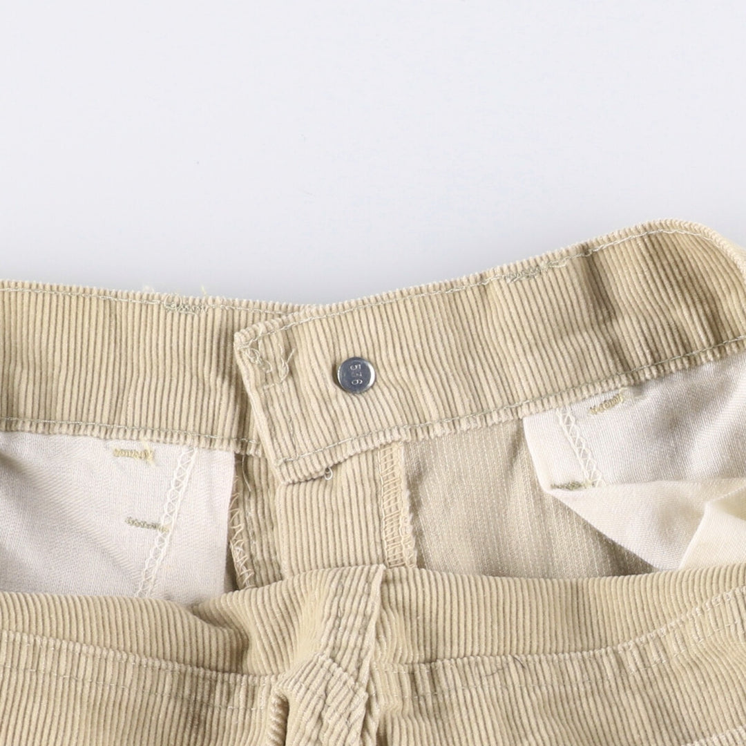 Vintage 1980'S Levi's 519-1522 White Tab Corduroy Pants, Made in USA, Men's Size W31 unclear Beige type Vintage Second Hand
