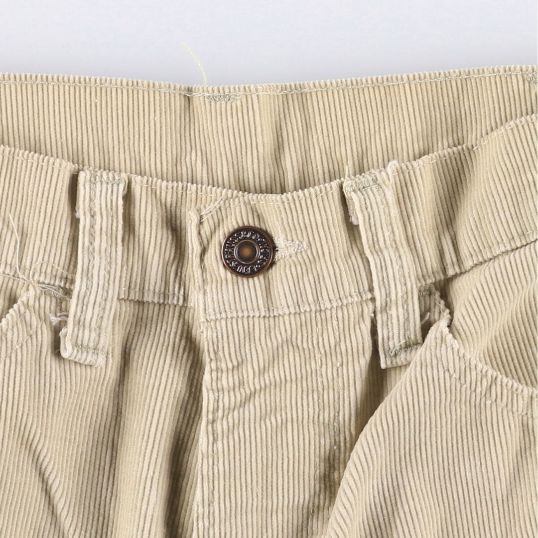 Vintage 1980'S Levi's 519-1522 White Tab Corduroy Pants, Made in USA, Men's Size W31 unclear Beige type Vintage Second Hand