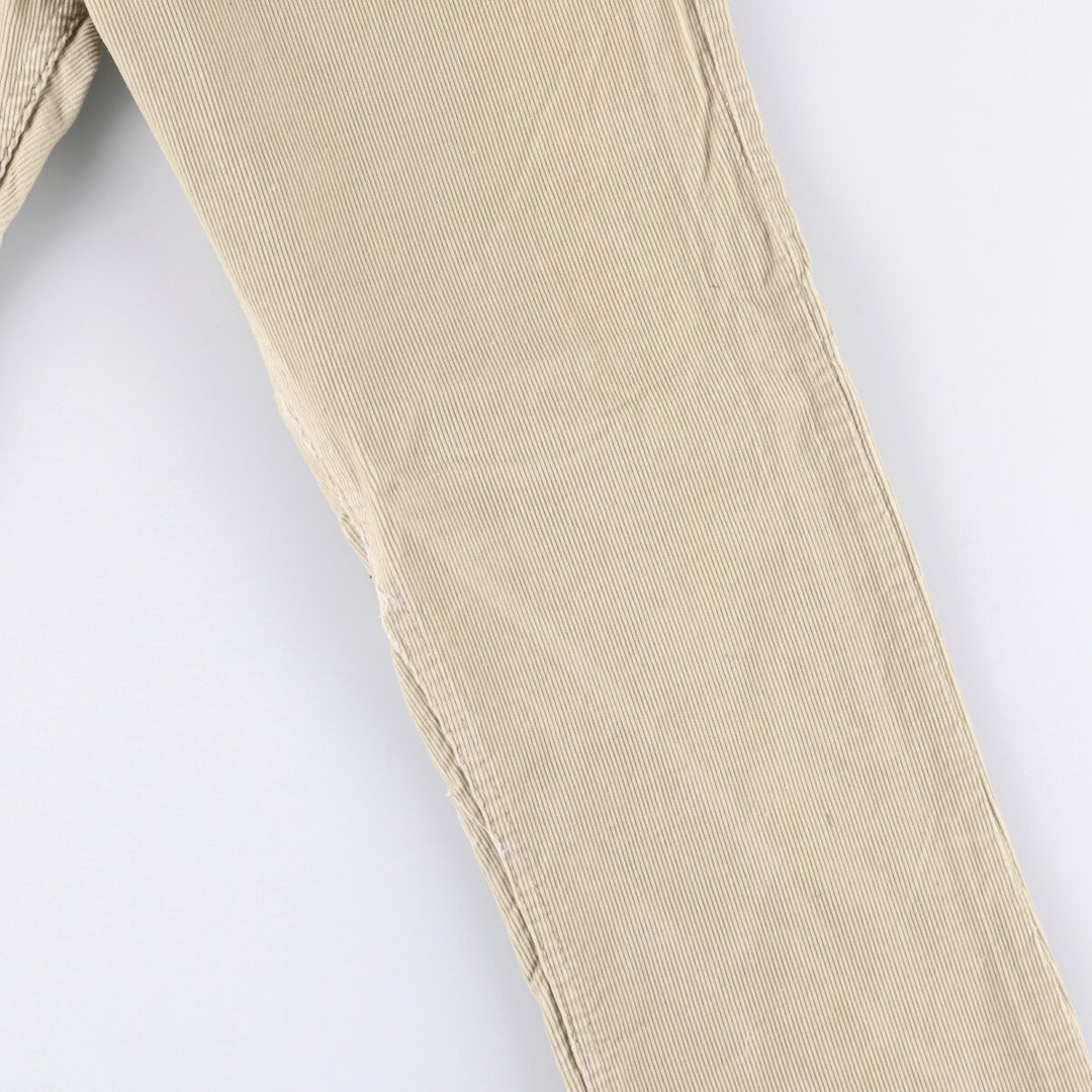 Vintage 1980'S Levi's 519-1522 White Tab Corduroy Pants, Made in USA, Men's Size W31 unclear Beige type Vintage Second Hand