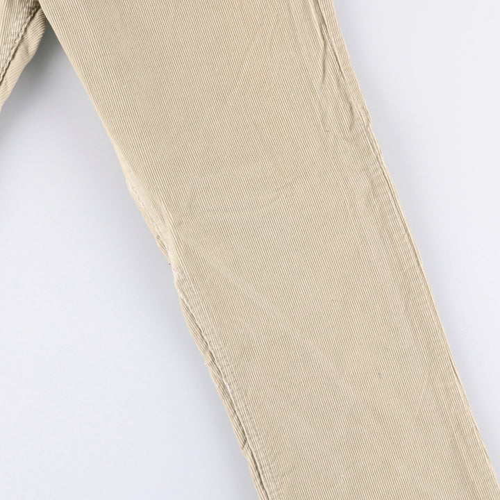 Vintage 1980'S Levi's 519-1522 White Tab Corduroy Pants, Made in USA, Men's Size W31 unclear Beige type Vintage Second Hand