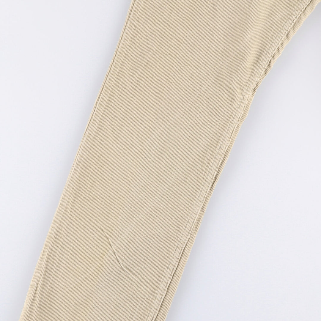Vintage 1980'S Levi's 519-1522 White Tab Corduroy Pants, Made in USA, Men's Size W31 unclear Beige type Vintage Second Hand