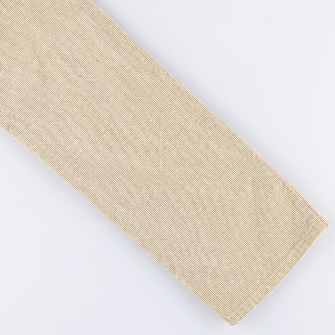 Vintage 1980'S Levi's 519-1522 White Tab Corduroy Pants, Made in USA, Men's Size W31 unclear Beige type Vintage Second Hand