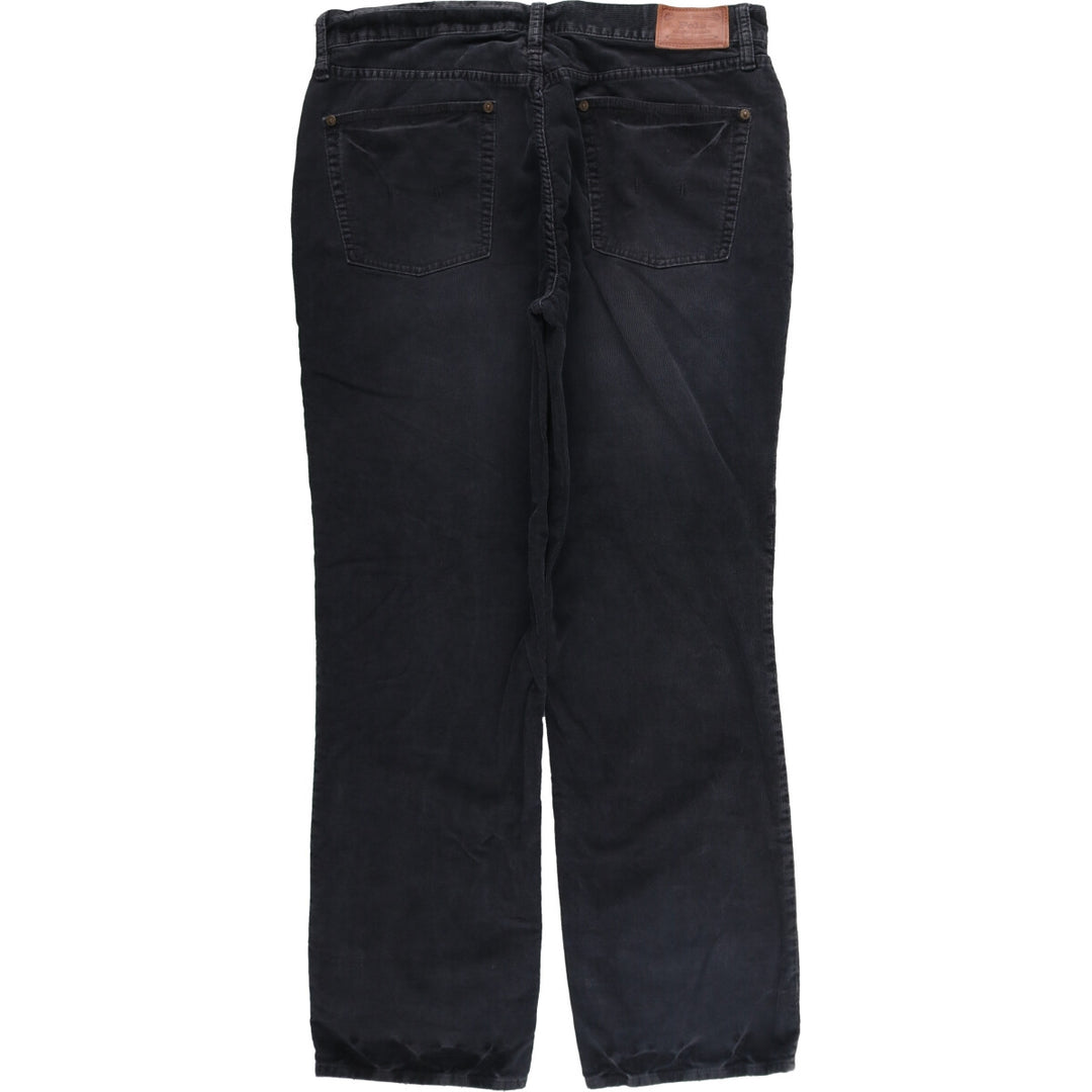 Ralph Lauren Polo RALPH LAUREN Men's Corduroy Pants, Size W36 cotton black type Vintage Second Hand
