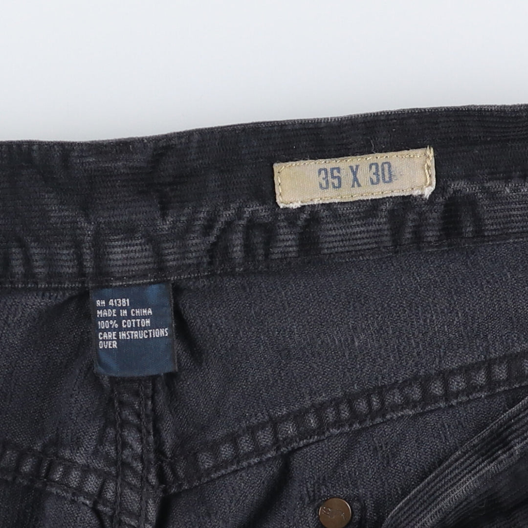 Ralph Lauren Polo RALPH LAUREN Men's Corduroy Pants, Size W36 cotton black type Vintage Second Hand