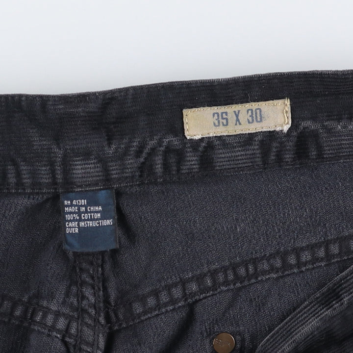 Ralph Lauren Polo RALPH LAUREN Men's Corduroy Pants, Size W36 cotton black type Vintage Second Hand