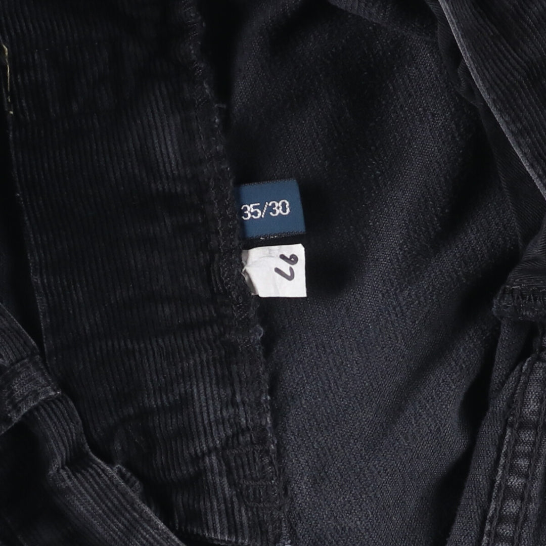 Ralph Lauren Polo RALPH LAUREN Men's Corduroy Pants, Size W36 cotton black type Vintage Second Hand