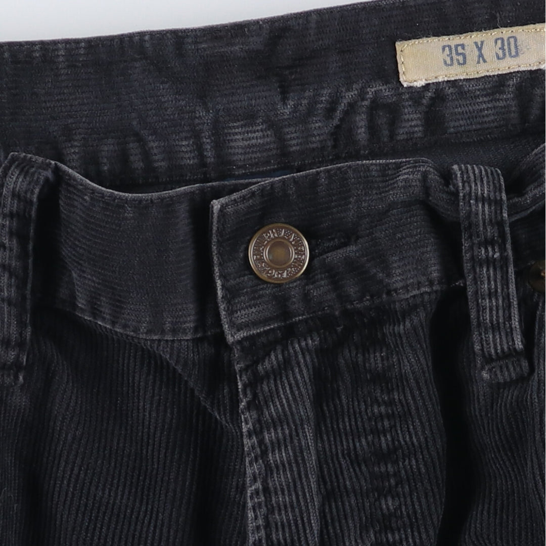 Ralph Lauren Polo RALPH LAUREN Men's Corduroy Pants, Size W36 cotton black type Vintage Second Hand