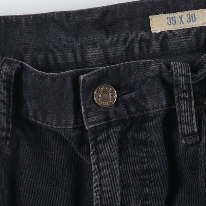 Ralph Lauren Polo RALPH LAUREN Men's Corduroy Pants, Size W36 cotton black type Vintage Second Hand