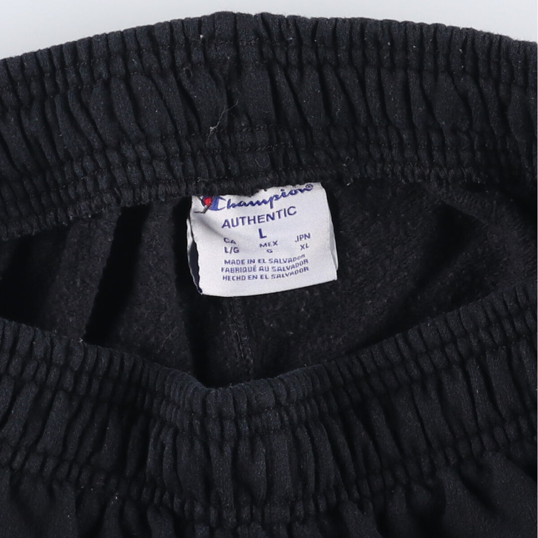 Champion Authentic Sweatpants, Men's Size L cotton black type Vintage Second Hand