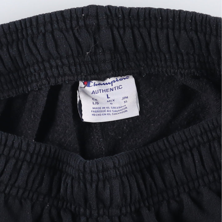 Champion Authentic Sweatpants, Men's Size L cotton black type Vintage Second Hand