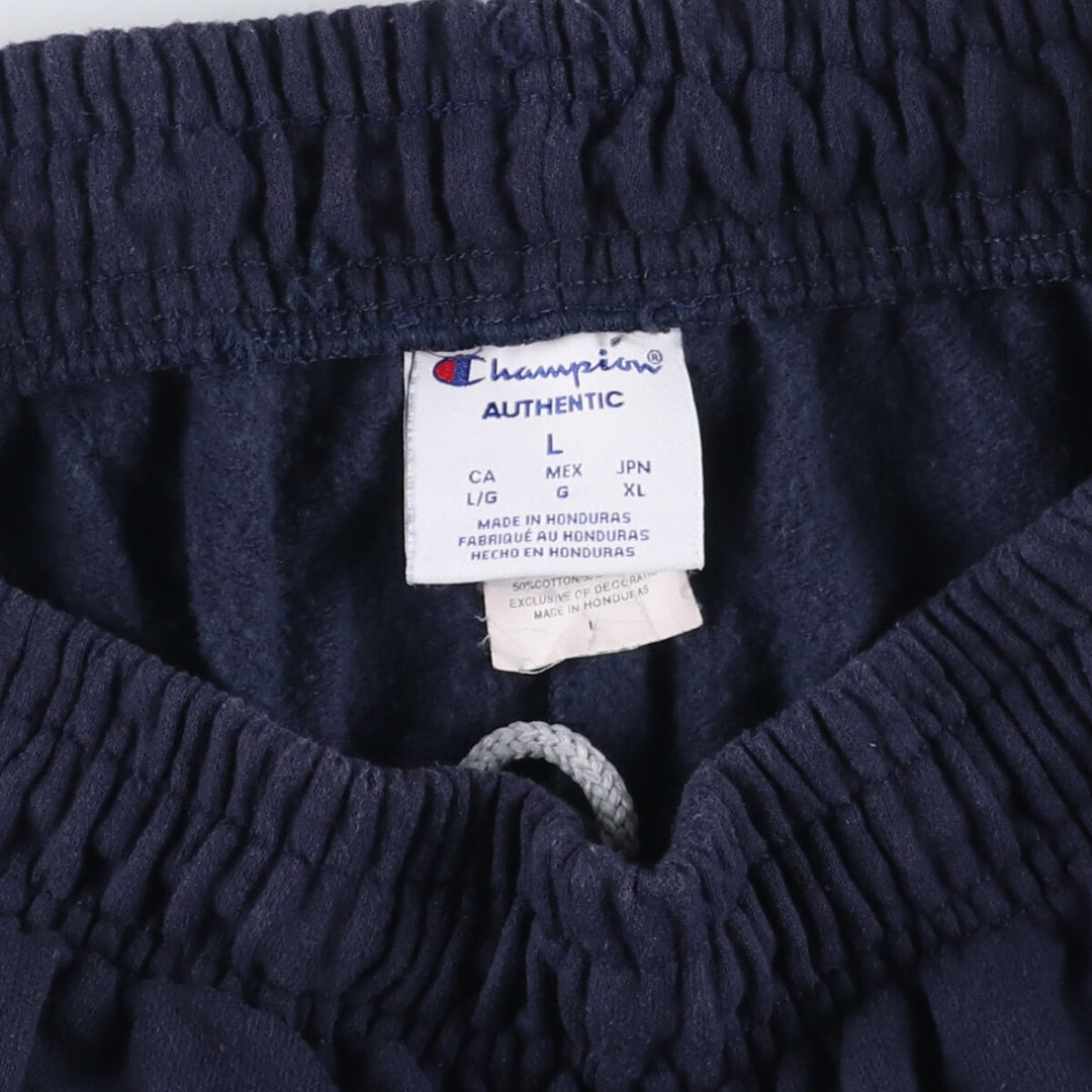 Champion Authentic Sweatpants, Men's Size L cotton navy blue type Vintage Second Hand