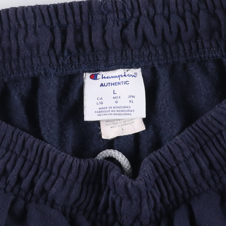 Champion Authentic Sweatpants, Men's Size L cotton navy blue type Vintage Second Hand