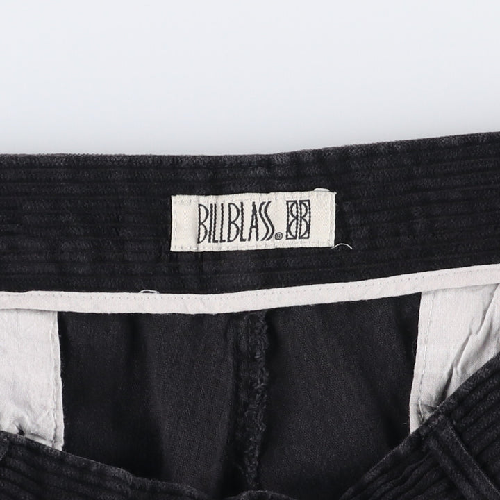 BILLBLASS Two-pleat Wide-Rib Corduroy Pants, Men's, Size W32 cotton black type Vintage Second Hand