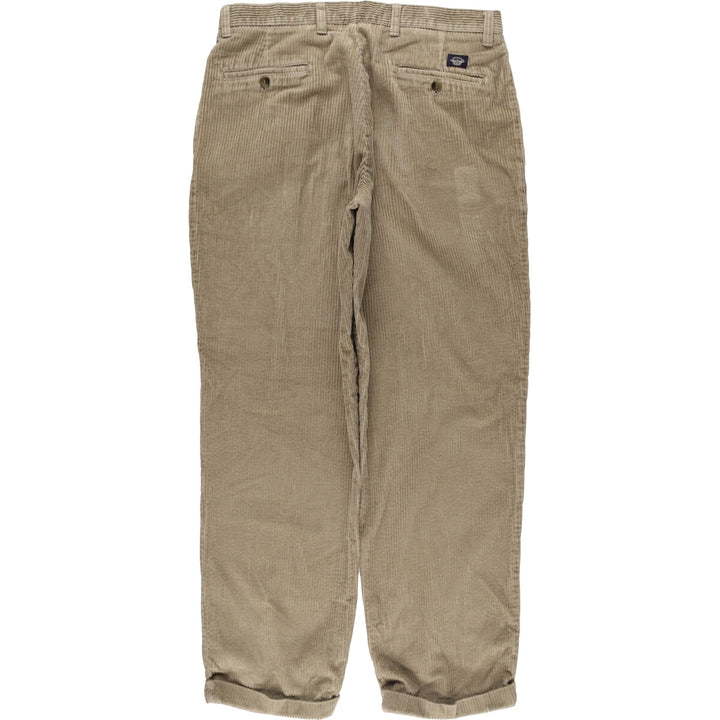 90'S Dockers Khakis Two-pleat Wide-Rib Corduroy Pants, Men's, Vintage, Size W34 cotton Beige type Vintage Second Hand