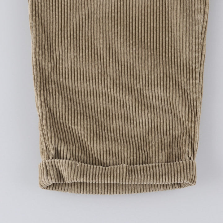 90'S Dockers Khakis Two-pleat Wide-Rib Corduroy Pants, Men's, Vintage, Size W34 cotton Beige type Vintage Second Hand