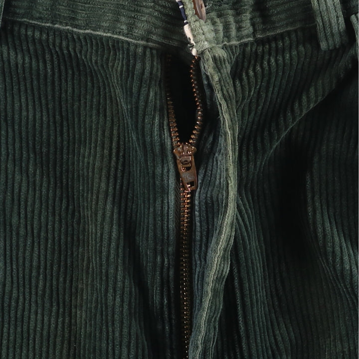 Ralph Lauren POLO RALPH LAUREN Two-pleat corduroy pants for men, size W34 cotton green type Vintage Second Hand