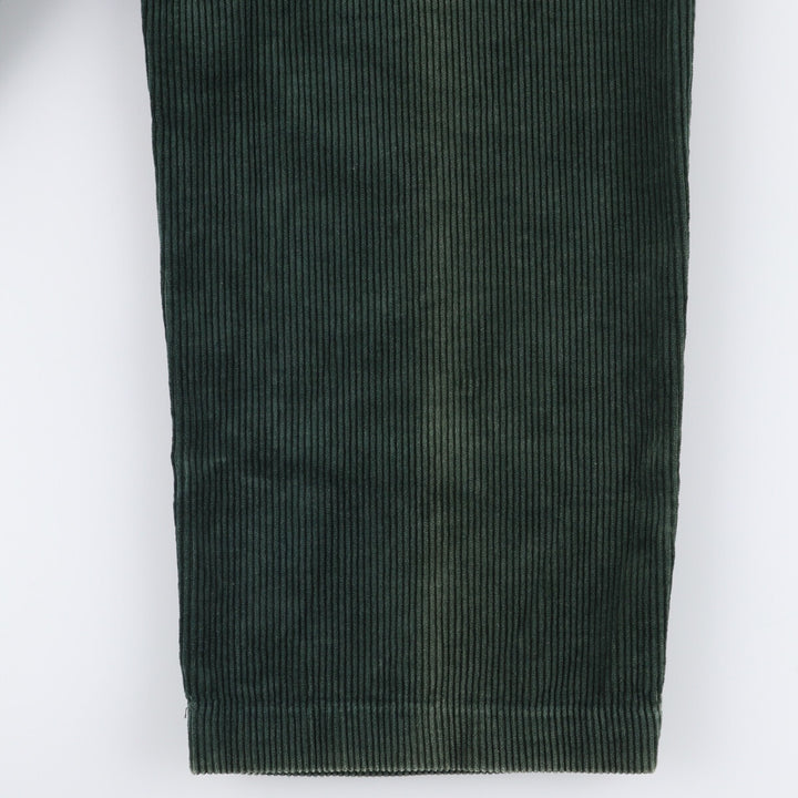 Ralph Lauren POLO RALPH LAUREN Two-pleat corduroy pants for men, size W34 cotton green type Vintage Second Hand